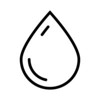 Drop line icon. Water drop icon. Oil drop icon. vector