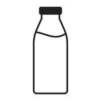 Milk bottle icon. Bottle icon. vector
