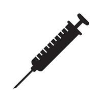 Syringe icon. Injection icon sign. vector
