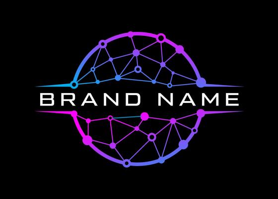 tech circle idea logo design