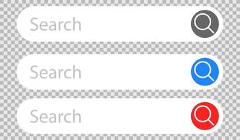 Search bar web template icon. Searching engine browser mockup. page internet symbol vector
