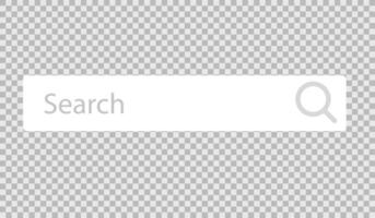 Search bar web template icon. Searching engine browser mockup. page internet browser vector