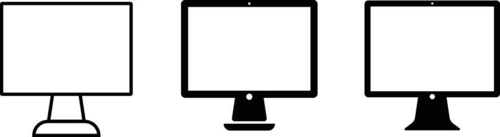 Laptop icon set. Electronic devices. Responsive display webs design sign. Technology symbol. Modern Digital equipment vector