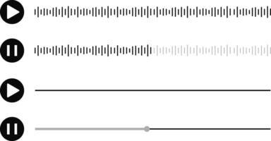 Voice record icon set. Different microphone collection. Podcast player symbol. Your brand podcast sign vector