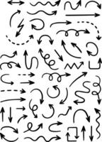 A collection of different arrows and arrows vector