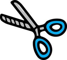 A pair of scissors on a white background vector