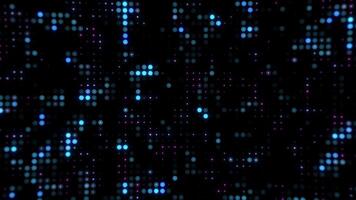 Abstract background with glowing particles moving video