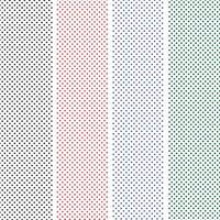 set of four different colored polka dot patterns vector