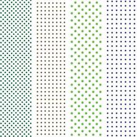 collection of four different colored polka dot patterns vector