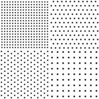 four different polka dot patterns vector