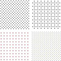 four different colored dots on white background vector