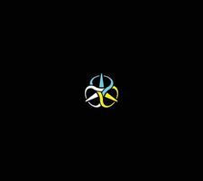 Abstract Tri Color Interlocking Monogram. vector