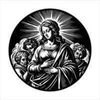 the Blessed Virgin Mary vector