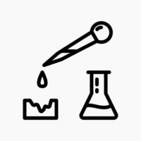 Design Illustration graphic of Dropper icon with line style. Suitable for UI, mobile design, web design, etc. vector