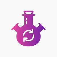 Design Illustration graphic of Mixing tube icon with gradient style. Suitable for UI, mobile design, web design, etc. vector