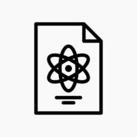 Design Illustration graphic of Chemical Report icon with line style. Suitable for UI, mobile design, web design, etc. vector