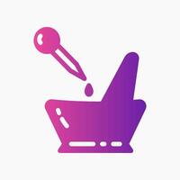 Design Illustration graphic of mixing experiment icon with gradient style. Suitable for UI, mobile design, web design, etc. vector