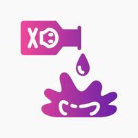 Design Illustration graphic of Acid Bottle icon with gradient style. Suitable for UI, mobile design, web design, etc. vector