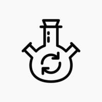 Design Illustration graphic of Mixing tube icon with line style. Suitable for UI, mobile design, web design, etc. vector