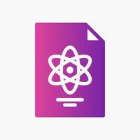 Design Illustration graphic of Chemical Report icon with gradient style. Suitable for UI, mobile design, web design, etc. vector
