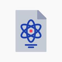 Design Illustration graphic of Chemical Report icon with flat style. Suitable for UI, mobile design, web design, etc. vector
