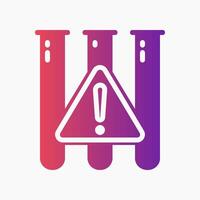 Design Illustration graphic of reactive test tube icon with gradient style. Suitable for UI, mobile design, web design, etc. vector