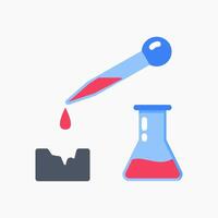 Design Illustration graphic of Dropper icon with flat style. Suitable for UI, mobile design, web design, etc. vector