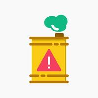 Design Illustration graphic of Chemical Waste icon with flat style. Suitable for UI, mobile design, web design, etc. vector