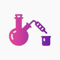 Design Illustration graphic of Distillation icon with gradient style. Suitable for UI, mobile design, web design, etc. vector