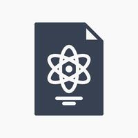 Design Illustration graphic of Chemical Report icon with glyph style. Suitable for UI, mobile design, web design, etc. vector
