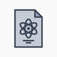 Design Illustration graphic of Chemical Report icon with colored line style. Suitable for UI, mobile design, web design, etc. vector