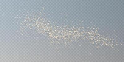 Beautiful and Soft Golden Dust Particles are Gracefully Dancing in the Air All Around Us, Creating Magic vector
