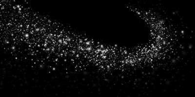 A Stunning and Dazzling Galaxy Overflowing with Numerous Glittering Stars Captured Against a Deep, Dark Background Sky vector