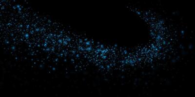 An Abstract Composition of Beautiful Blue Glittering Particles, Beautifully Set Against a Dark and Mysterious Background vector
