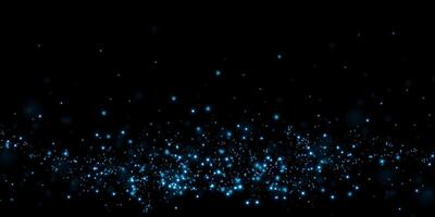 Experience the captivating blue sparkle effect set against a dark background for stunning and mesmerizing visuals vector