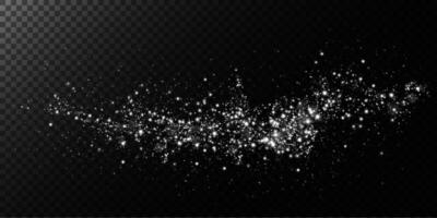 Captivating Sparkling Particles Set Against an Enigmatic Black Background of Infinite Depth and Style vector