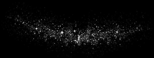 A Beautiful Starry Night Background adorned with Sparkling Stars and Cosmic Dust that captivates the imagination vector