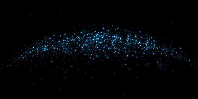 Mesmerizing Glowing Blue Particles Set Against a Dark and Ominous Background, Creating a Stunning Visual Effect vector