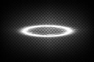 A Glowing Halo Effect Presented on a Dark Background, Perfect for Creative and Artistic Designs and Projects vector