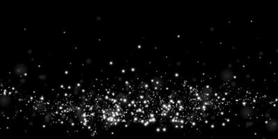 Beautiful and Glittering Sparkling Particles on an Elegant Black Background for Creative and Artistic Designs vector