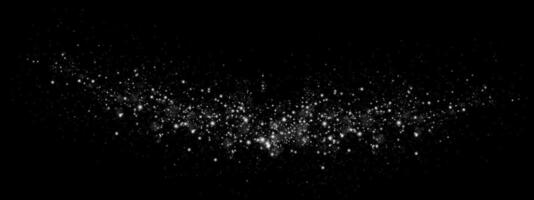 Scattered Sparkles on a Black Background A Stunning Cosmic Glitter Effect for Visual Enjoyment and Artistry vector