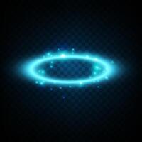 A Captivating and Glowing Circular Light Effect is Enhanced with Beautiful Sparkles, Radiance, and a Touch of True Magic vector