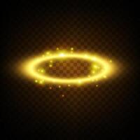 This is a captivating glowing blue oval light effect that features beautiful sparkles and shines brilliantly vector