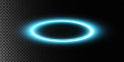 This is a Glowing Blue Circular Halo Effect set against a Dark Background, creating a stunning visual impact vector
