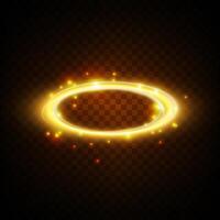 An Enchanting Glowing Circular Portal with Radiant Blue Light Effects for an Artistic Background Design vector