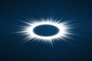 An Illuminated Oval featuring a captivating Radiant Glow Effect that enhances its visual charm and appeal vector