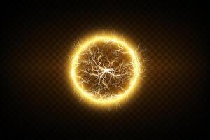 An Electric Energy Sphere featuring mesmerizing Lightning Effects alongside a striking visual design that enthralls vector