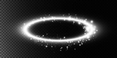 A Glowing Sparkling Circular Light Effect designed specifically for various Design Projects and applications vector