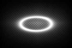 A Stunning Glowing Oval Halo Effect Presented on a Dark and Enigmatic Background Enhancing its Depth and Beauty vector