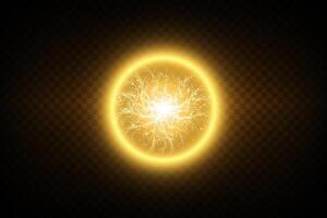 An electrifying and radiant energy burst, accompanied by mesmerizing glowing effects, creates a vivid spectacle vector